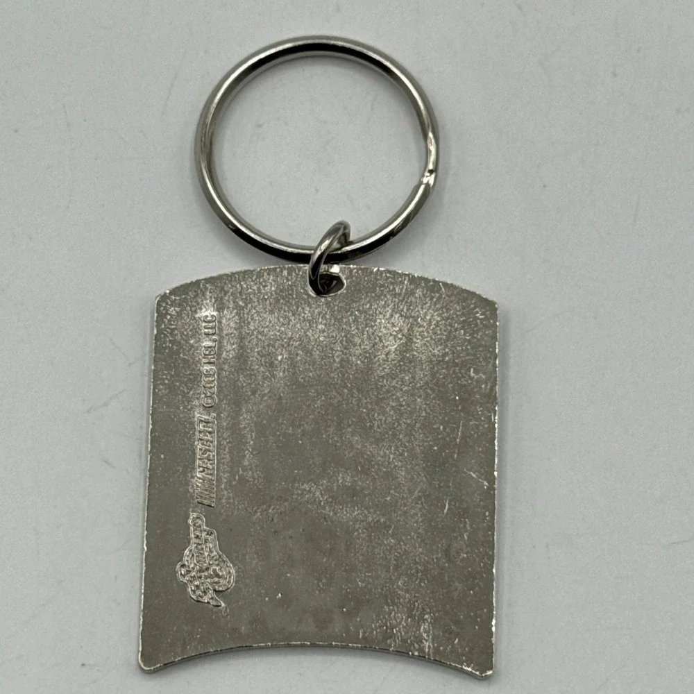 Jeff Gordon Halston Z-14 Flame Metal Keychain NASCAR Racing Collectible